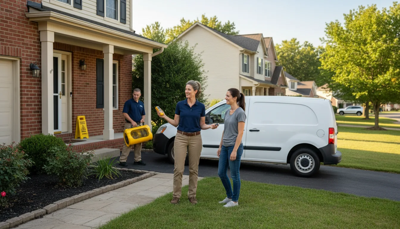 Residential water damage restoration in Preston, ID